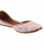 Women pink  slip on jutis