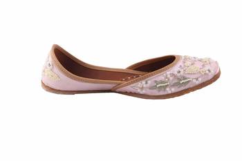 Women pink  slip on jutis 2