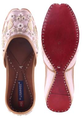 Women pink  slip on jutis 5