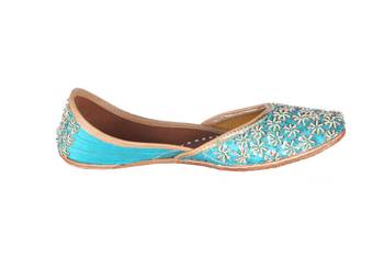 Women Hand printed Genuine Leather Juttis 2