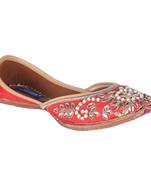 Women Hand printed Genuine Leather Juttis
