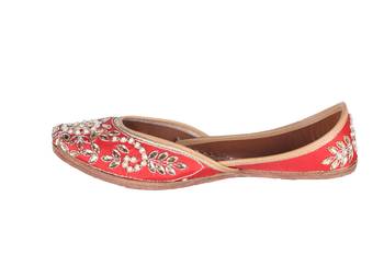 Women Hand printed Genuine Leather Juttis 3