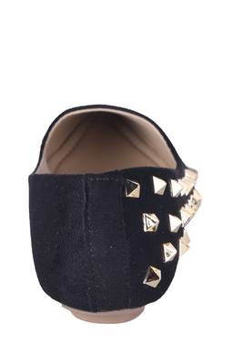 Women black  Genuine Leather Juttis 4