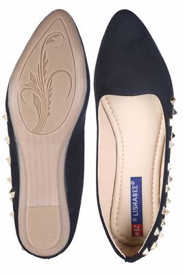 Women black  Genuine Leather Juttis 5