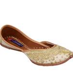 Embroidered  fabric slip on  Juttis