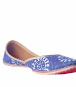  Hand printed slip on  Juttis