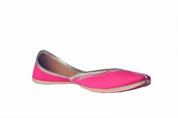 Solid printed Genuine fabric slip on Jutis 1