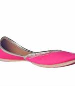 Solid printed Genuine fabric slip on Jutis