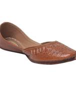 women Tan synthetic Juties