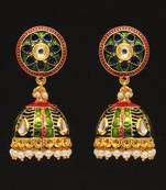 Green Jhumkas