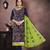 Blue embroidered cotton salwar