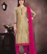 Grey embroidered cotton salwar