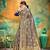 Navy blue woven banarasi silk saree with blouse