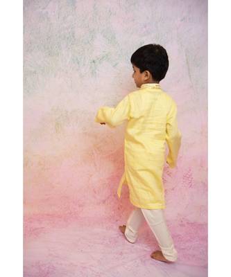 yellow mirror kurta 4