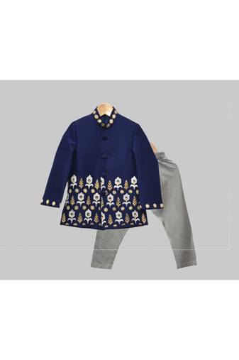 ikkat embroidery achkan