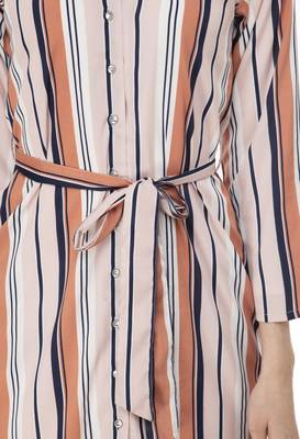 Peach Vertical Stripe Shrug 4