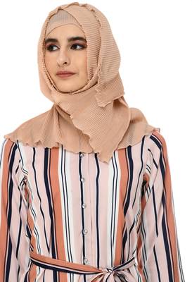 Peach Vertical Stripe Shrug 5