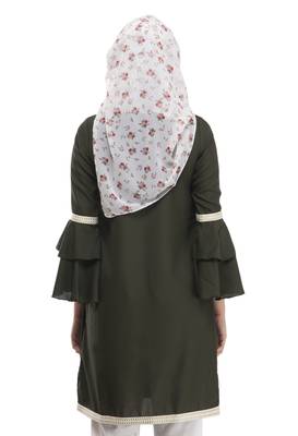 Olive Bell Sleeve Tunic By Ruqsar 4