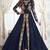Navy Blue Embroidered Georgette Salwar