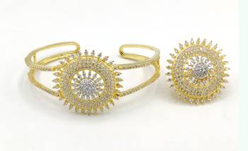 Luxury Crystal Wide Broad Adjustable Bracelet 1