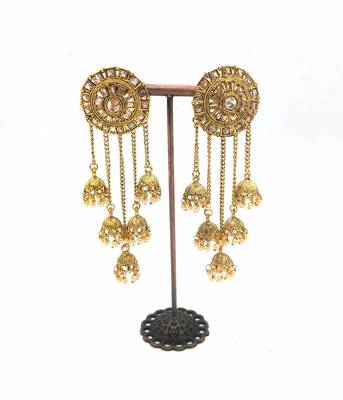 Pearls Tassels  Jhumki Drops Earring 2