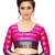 Pink woven silk cotton saree with blouse