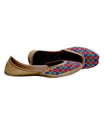 Multicolour Thread Embroidery Party Wear Ethnic.Jutti 2