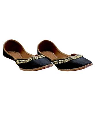 Black Stone Work Party Wear Ethnic.Jutti 1