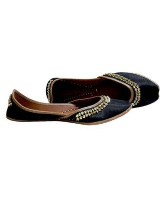 Black Stone Work Party Wear Ethnic.Jutti 2