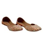 Orange Golden Gotta Patti Work With Pearl Work Party Wear Ethnic.Jutti