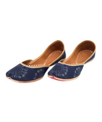 Navy Blue Printed Formal Ethnic.Jutti 1