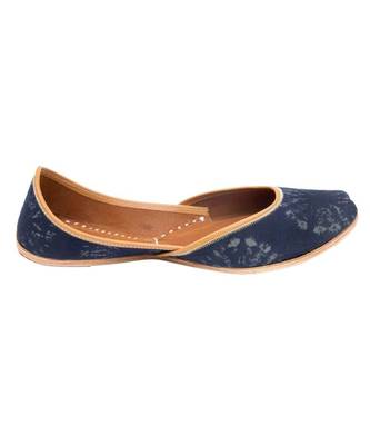 Navy Blue Printed Formal Ethnic.Jutti 3