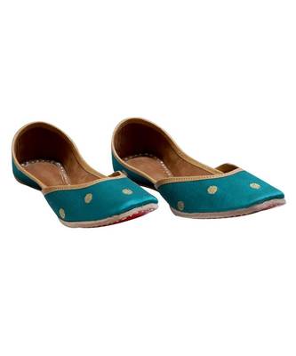 Dark Green Printed Formal Ethnic.Jutti 1