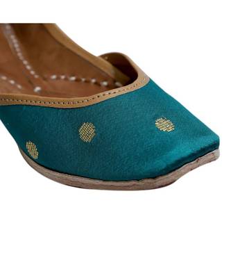 Dark Green Printed Formal Ethnic.Jutti 4