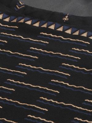 Women's Grey Colour Khadi Print Straight Crepe Kurta With Palazzo 4