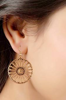 Oxidized Silver Chandbali Earrings For Women