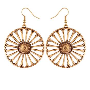 Oxidized Silver Chandbali Earrings For Women 3