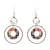Gold Plated Multi-Colour Party Wear Drop Earrings For Women
