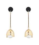 Gold Plated Fancy Pearl Drop Earrings For Women