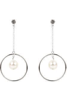Silver Plated Fancy Pearl Earrings For Women