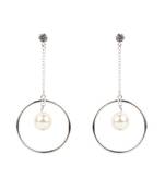 Silver Plated Fancy Pearl Earrings For Women