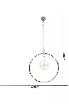 Silver Plated Fancy Pearl Earrings For Women