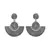 Oxidized Silver Chandbali Earrings For Women