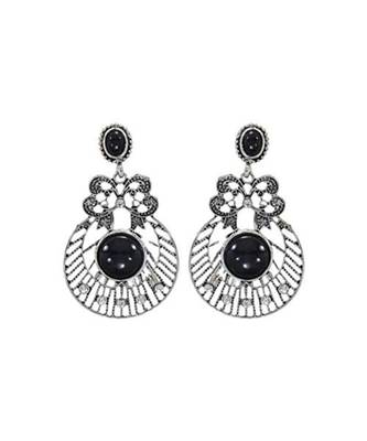 Oxidized Silver Chandbali Earrings For Women 1