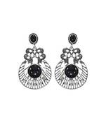 Oxidized Silver Chandbali Earrings For Women