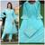 Sky-blue gotta patti rayon salwar