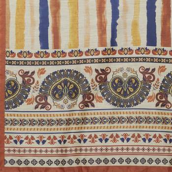 Yellow Colored Digital Print Soft Chanderi Dupatta with Tassels 5