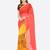 multicolor printed georgette saree with blouse