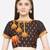 multicolor printed georgette saree with blouse