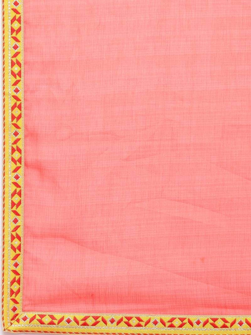 multicolor printed georgette saree with blouse